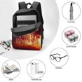 thumbnail image 3 of Wings Of Fire WOF Logo Backpacks Basic Shoulder Daypack Bookbag Satchel Knapsack Rucksack-XTYD1767, 3 of 3
