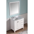 thumbnail image 5 of Anzzi 35 x 36 in. Chateau Bathroom Bath Vanity Set, Rich White, 5 of 9