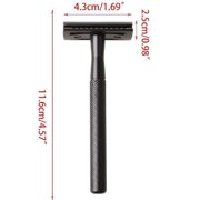 Men Vintage Retro Double Edge Enclosed Safety Razor Manual Hand Beard Shaver
