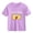 Purple, variant on Juslio Boys Letter Pattern Shirts Short Sleeved Tops Comfortable, Breathable Crew Neck Casual T Shirts Sizes 2-18