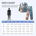 thumbnail image 4 of Honeii Cute Cloud Cat Pattern Mens Pajamas Set,2pcs Men's Lounge Long Sleeve Sleep Shirt and Pajama Bottoms Sleepwear Set,Mens Pjs Sets-XX-Large, 4 of 7