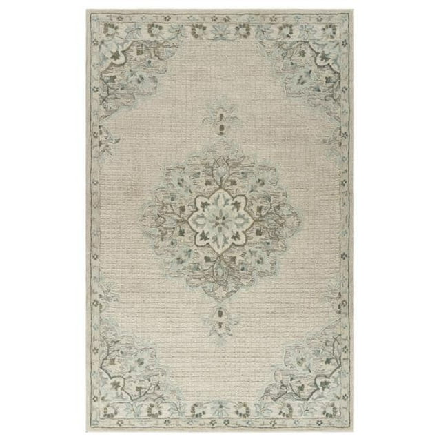 LR Resources MODTR81292IVO5079 Modern Traditions Heirloom Indoor Rectangle Area Rug - Ivory