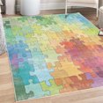 thumbnail image 1 of Abstract Decorative Rug, Colorful Game Pieces Fractal Hobby Activity Leisure Cartoon Image Artwork, Quality Carpet for Bedroom Dorm and Living Room, 6 Sizes, Multicolor, by Ambesonne, 1 of 4
