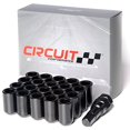 thumbnail image 2 of Circuit Performance Tuner Clé Crampons Gland Noir 12x1.25 Acier Forgé (20 Pcs + Outil), 2 of 5