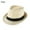 Beige, variant on Unisex Gangster Cap Beach Cowboy Fedora Hat Sun Hat Straw Panama Cap Jazz Dress Hat WHITE