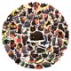 thumbnail image 2 of Pegatinas de vinilo con forma de anime, 100 unidades, color negro, gatos negros, impermeables, 2 of 5