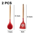 thumbnail image 2 of Sistema del utensilio de cocinar del silicón, utensilios de cocina de las PC de los utensilios 2 de la cocina fijados antiadherentes, 2 of 5