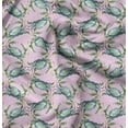 thumbnail image 1 of Soimoi Pink Modal Satin Fabric Crabs Ocean Decor Fabric Printed Yard 42 Inch Wide, 1 of 6