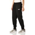 thumbnail image 1 of PUMA Women's Essentials Fleece Sweatpants, Cotton Black White, Medium, 1 of 2