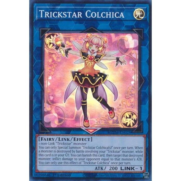 YuGiOh Maze of the Master Super Rare Trickstar Colchica MZTM-EN028