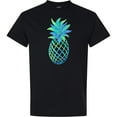 thumbnail image 3 of Inktastic Blue and Green Pineapple T-Shirt, 3 of 5