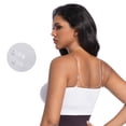 thumbnail image 5 of Women Front Closure Bra JIANLAI ,Removable Thin Strap Support Bralette, Seamless Knit Longline Bustier Bra, Anti-Slip Daily Underwire Support Bra, 5 of 6