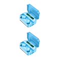 thumbnail image 3 of Sidaley auricular portátil compatible con bluetooth 42db control táctil recargable teléfono inteligente auricular con estuche de carga azul Type1 NO1, 3 of 5
