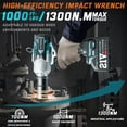 thumbnail image 4 of Llave de impacto inalámbrica ALIGOOD 1300N.m/1000FT-LBS 5.0AH, 4 of 8