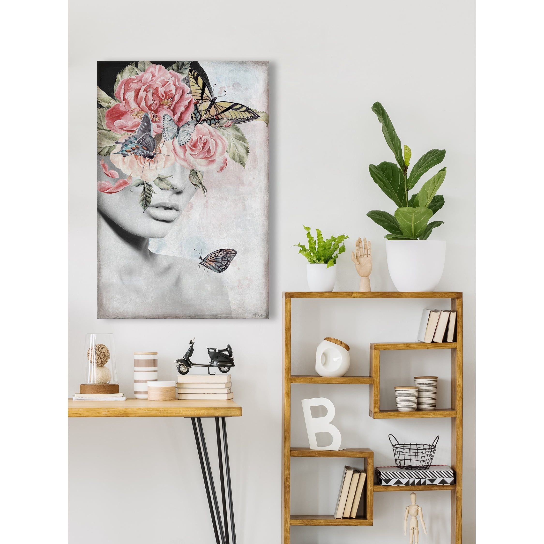 Simplicity Is Beauty 12 in x 8 in Painting Canvas Art Print, by Marmont Hill