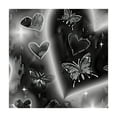 thumbnail image 4 of WYYP Hearts Butterflies Stars Square Tablecloth Waterproof 100% Polyester Fiber 36*36, 4 of 8