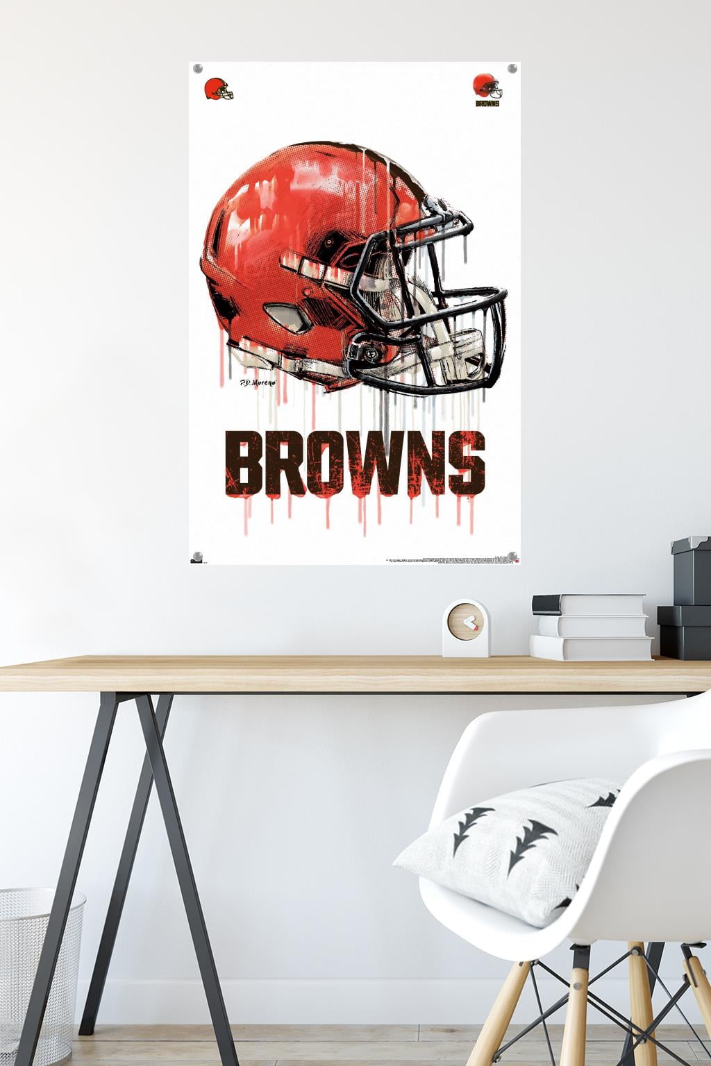 NFL Cleveland Browns - Drip Helmet 20 Poster