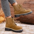 thumbnail image 6 of Women's Winter Boots Waterproof Platform Combat Boots Non Slip Plush Snow Ankle Boots for Outdoor Hiking, 6 of 9