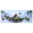 thumbnail image 2 of Bright Color Fish Tank Background Poster, Clear Pattern Background Fish Tank Poster, Sky Castle Pattern for Fish Tank 61x30cm,61x41cm,91x50cm,122x50cm, 2 of 7