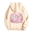 thumbnail image 7 of Wxolcjlv Womens Zip Up Hoodie Fleece Dolphin Print Oversized Long Sleeve Casual Sweatshirt, 7 of 7