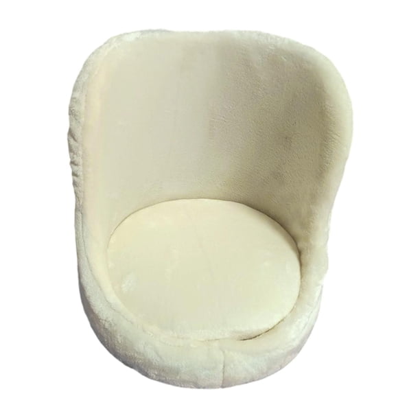 Accesorios de fotografía para recién nacidos, sofá de tela suave para bebé, silla, cojín de fondo para posar Beige