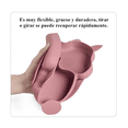 thumbnail image 4 of Set Plato Vaso Bowl Babero Para Comida Bebé De Silicona 8pc Belug Azul, 4 of 5