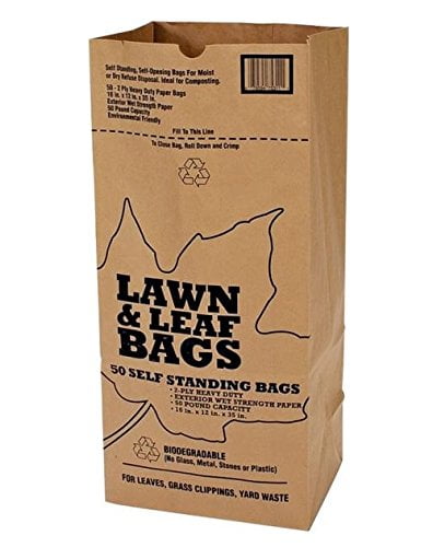 Duro 2-Ply Lawn & Leaf Trash Bags 30pc Ct 30 Gal Natural Brown Paper Made In USA 