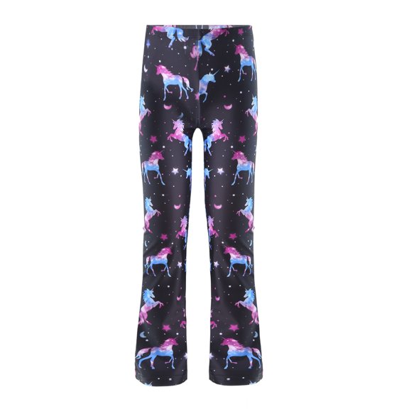 iiniim Kids Girls Basic Classic Stretchy Jazz Pants Boot Cut Hip Hop Latin Dance Trousers Dancewear