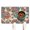 White-187, variant on Dog Food Mat with Retro Paisley Floral Ethnic Paisley Ornament Abstract Paisley Art Design, Durable Waterproof Absorbent Non-Slip