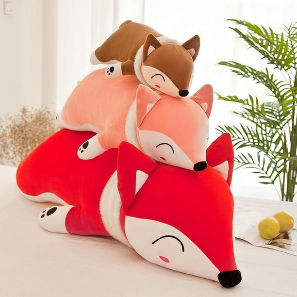 Precio de fábrica, zorro relleno, almohada de animales de peluche, Plushie suave, almohadas para abrazar, muñeca, juguetes, regalos para niños