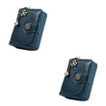 thumbnail image 1 of Minnieouse Cartera corta de almacenamiento Plegable PU Monedero de cuero Tarjetero Bolsa Naranja Azul 2piezas, 1 of 6