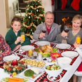 thumbnail image 2 of JOOCAR Christmas Placemats, Red and Black Buffalo Plaid Truck Elk Lights Merry Christmas Placemats for Home Dining Table Festive Decor Rectangular Placemats Set of 6, 2 of 6