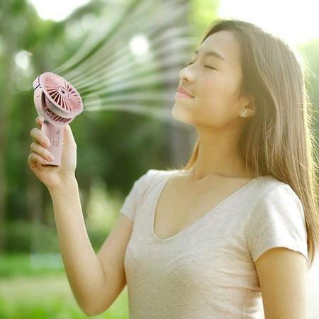 

2024 Handheld Fan Power Bank USB Hair Mini Portable Spray Small Fan Handheld