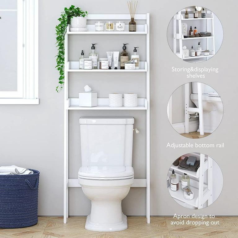 Bathroom Shelves Over Toilet White Floating Bathroom Shelves - Temu