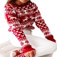 thumbnail image 4 of Femmes Noël Laid Pull Flocon de Neige Wapitis Pull Tricoté à Manches Longues Pull, 4 of 6