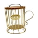 thumbnail image 4 of Portacápsulas de café de hierro moderno, rústico, redondo, con tapa de madera oro, 4 of 9