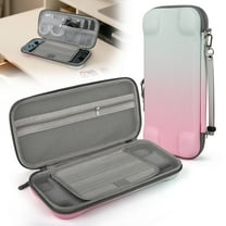 TSV Carrying Case Fit for Nintendo Switch 2 (2025), Hard Shell Travel Bag fit for Nintendo Switch 2, Shockproof Protective Bag, Pink & Green Gradient