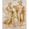 thumbnail image 3 of Raphael 12x14 Black Modern Framed Museum Art Print Titled - Mercury Offering The Cup of Immortality To Psyche, 3 of 5