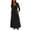 Black, variant on Kmdttou Ladies' Casual Loose Solid Color Round Neck Long Dresslong Sleeved Round Neck And Ankle Dress,Chic Day Dresses for Ladies Summer Wear