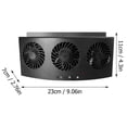 thumbnail image 7 of Agiufgs Car Ventilation Fan 9.06 X 4.33 X 2.76 in, Triple Fan Rapid Exchange, for Car Interior Odor and Heat Removal, Black, 7 of 7