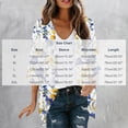 thumbnail image 2 of Guluxicc Women's Chiffon Jackets Flower Graphic Open Front Pull-on Long Sleeve Jackets for Beach Vacation Wear Spring Summer Casual Outfits, 2 of 4