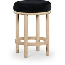 Meridian Furniture Monette Black Velvet Counter Stool