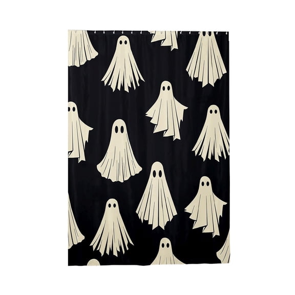 Ouuluon Waterproof Halloween Ghost Shower Curtain, 47x71 inch Thick Bathroom Partition with 12 Hooks
