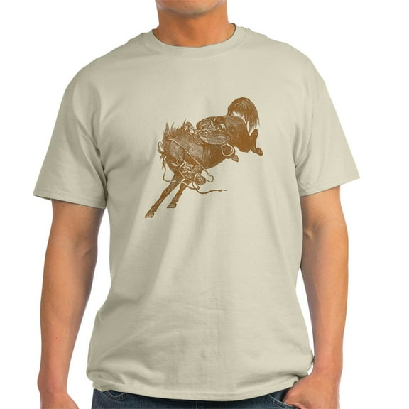 CafePress - Brown Bronco T Shirt - Men's Classic Graphic T-Shirt