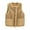 Khaki, variant on Dealovy Womens Fuzzy Fleece Vests Plus Size Sleeveless Sherpa Vests Jacket Fall Winter Warm Clothes with Pockets