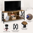 thumbnail image 3 of Yaheetech 55in TV Stand TV Console Table Cabinet with Storage for TV up to 65 inch , Rustic Brown, 3 of 7