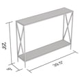 thumbnail image 4 of Console Table 39.5L Brown Reclaimed Wood 1 Shelf Black Metal, 4 of 4