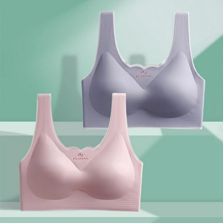 Women Non-trace Push Up Bra Beauty Back Wrapped Chest Seamless