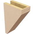 thumbnail image 5 of 4"W x 8"D x 12"H Classic Concord Rough Cedar Woodgrain TimberThane Corbel, Primed Tan, 5 of 6