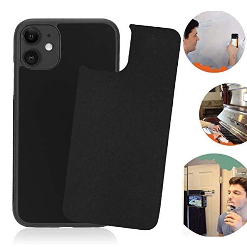 Anti Gravity Iphone 11 Case Sticky Selfie Suction Black Anti Gravity Case For Iphone 11 6 1 Inch Magic Nano Stick On Smooth Flat Surface Gravity Case With Dust Proof Film Walmart Com Walmart Com
